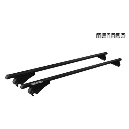 KROVNI NOSAČ TIGER XL BLACK CRNA 135CM ALU ZA INTEGRIRANE STREŠNE SANI MENABO 1/4/96