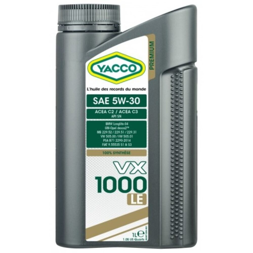 ULJE YACCO VX 1000 LE 5W30 1L