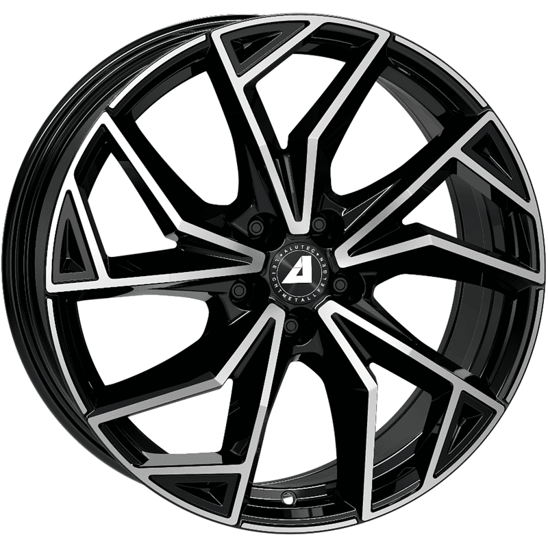 FELGE A17 5X100 ET38 7.0X17 ALUTEC ADX.02 CRNI PRED POLIRANI 57.1 (AUDI, SEAT, ŠKODA, VW)