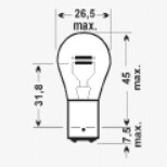 ŽARULJA ELVELUX 3302 24V 21/4W P21/4W
