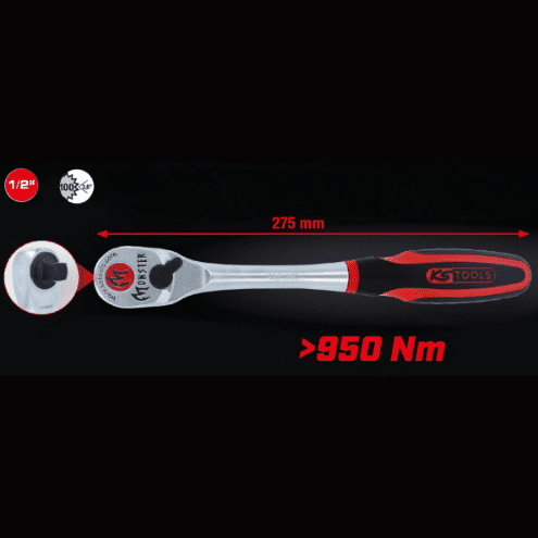 1/2" MONSTER TOGGLE ČEGRLJKA, 100 ZUBA 935.1290 KS ALATI