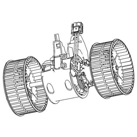VENTILATOR KABINE NRF 34086 = 64116933910 BMW-5 E60/61, DUPLI