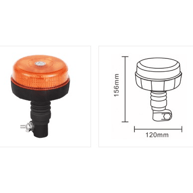 ROTACIJSKO SVJETLO 8LED 13W R65 R10 FLEX 12V/24V ALR0006-O KAMAR