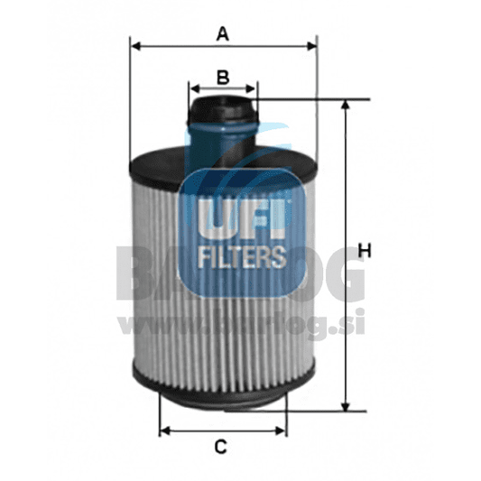 FILTER ULJNI UFI 25.093.00