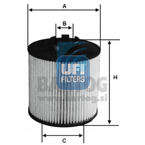 FILTER ULJA UFI 25.012.00
