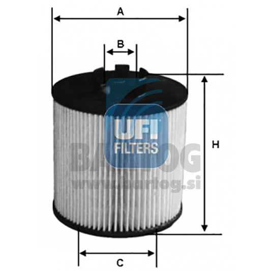 FILTER ULJA UFI 25.012.00