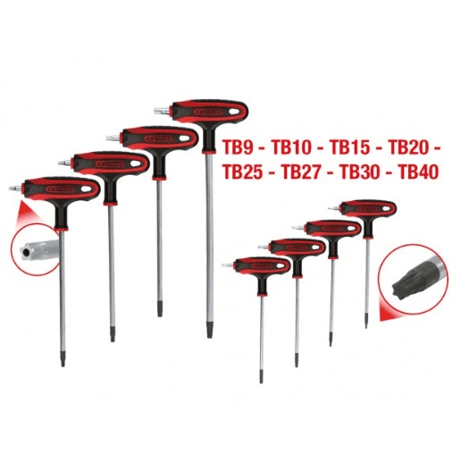 ERGOTORQUEPLUS KOMPLET KLJUČEVA ZA KUTNE IGLE S TX PROFILOM IT RUČKOM, 8-DJELNI, OTVORENI 151.8165 K