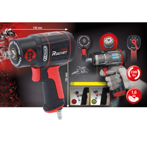 1/2" RAKETNI PNEUMATSKI UDARNI KLJUČ VISOKIH PERFORMANSI, 2300 NM 512.0000 KS ALATI