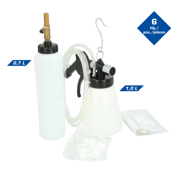 ALAT ZA PNEUMATSKO ODZRAČAVANJE KOČNICA, 6 KOMADA BT701200 BRILLIAN TOOLS