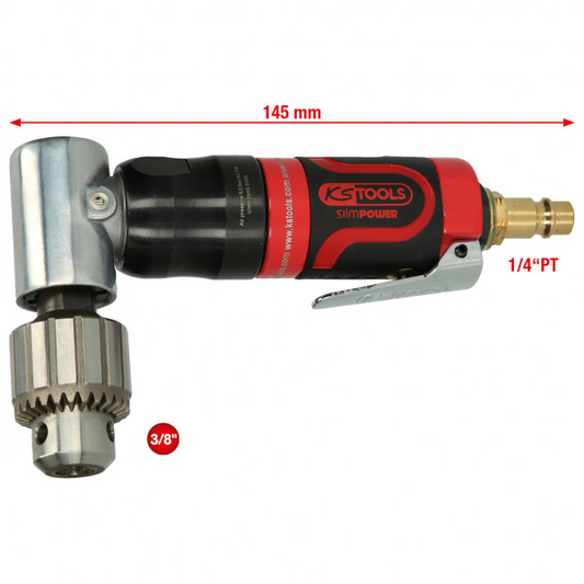 3/8" SLIMPOWER MINI PNEUMATSKA KUTNA BUŠILICA KS TOOLS 515.5525