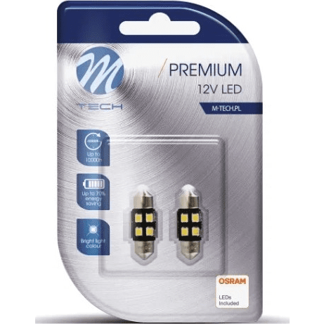 2x Žarnica LED 12V C5W  31mm