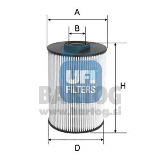 FILTER GORIVA UFI 26.055.00