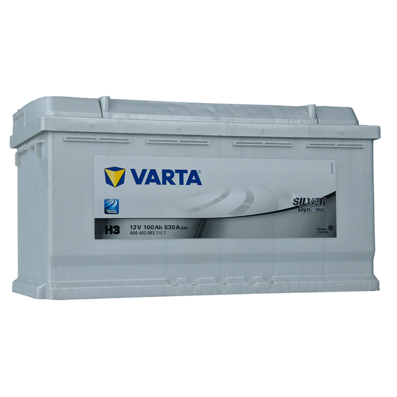 AKUMULATOR VARTA H3 100AH D+ 830A(EN) 353X175X190, 600402083 SILVER DYNAMIC