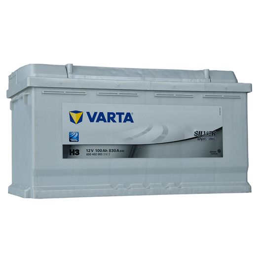 AKUMULATOR VARTA H3 100AH D+ 830A(EN) 353X175X190, 600402083 SILVER DYNAMIC