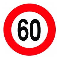 60 NALJEPNICA OGRANIČENJA