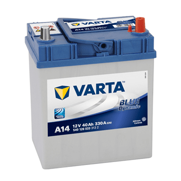 AKUMULATOR VARTA A14 40AH D+ 330A(EN) 187X127X226, OZKE KLEME, BREZ ROBA 40AH