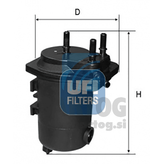 FILTER GORIVA UFI 24.050.00