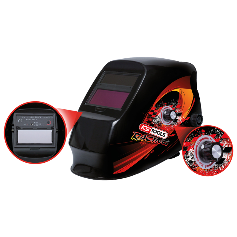 ZAŠTITNA KACIGA ZA ZAVARIVAČE, RACING DIZAJN 310.0180 KS TOOLS