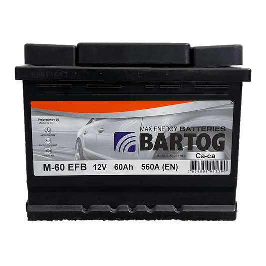 AKUMULATOR BARTOG M-60 EFB 60AH D+ 560A(EN) 242X175X190