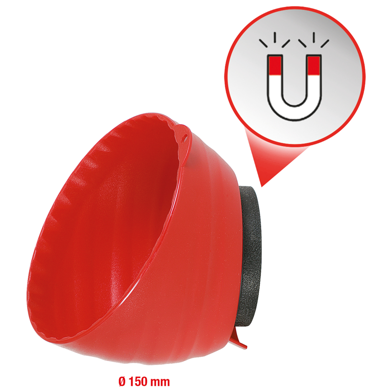 MAGNETNA PLASTIČNA ŠALICA, O 150MM 800.0156 KS TOOLS