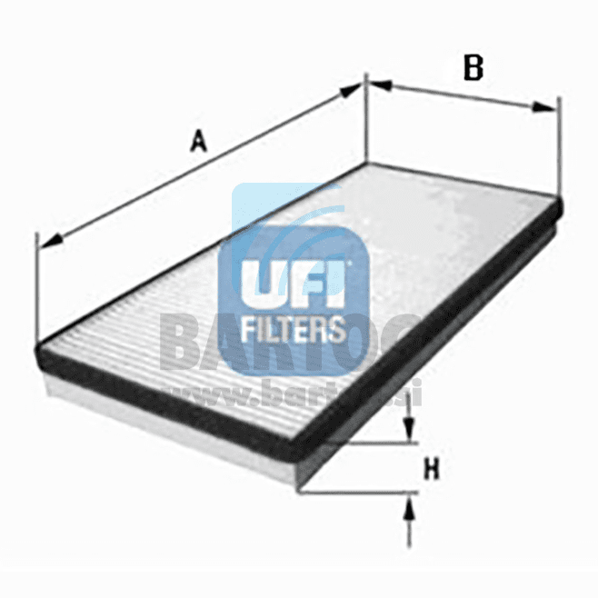 FILTER KABINE UFI 53.114.00
