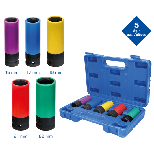 1/2" SET KVATA JAČA VERZIJA ZA ALUMINIJSKE FELGE, 5 KOMADA BT691010 BRILLIAN