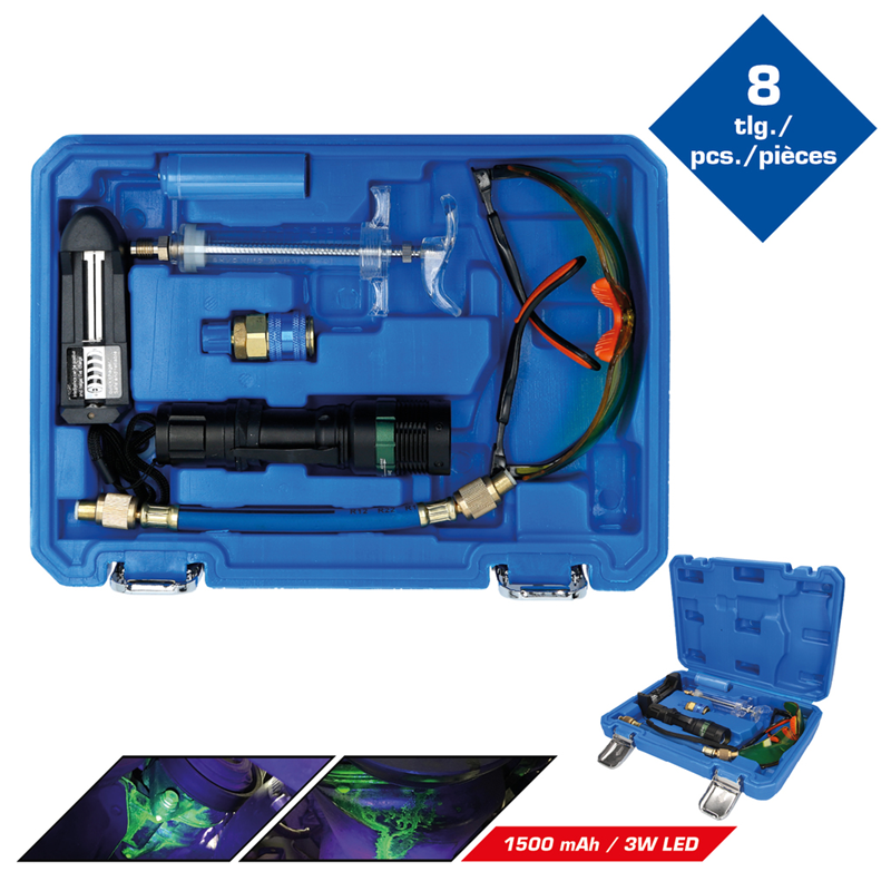 8-DIJELNI SET SVJETILJKI ZA PRONALAŽENJE CURENJA BT611020 SJAJNI ALATI