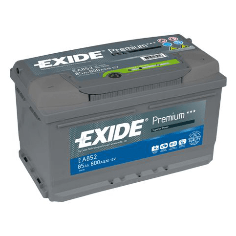 BATERIJA EXIDE PREMIUM EA852 85AH D+ 800A(EN) 315X175X175 80AH-85AH