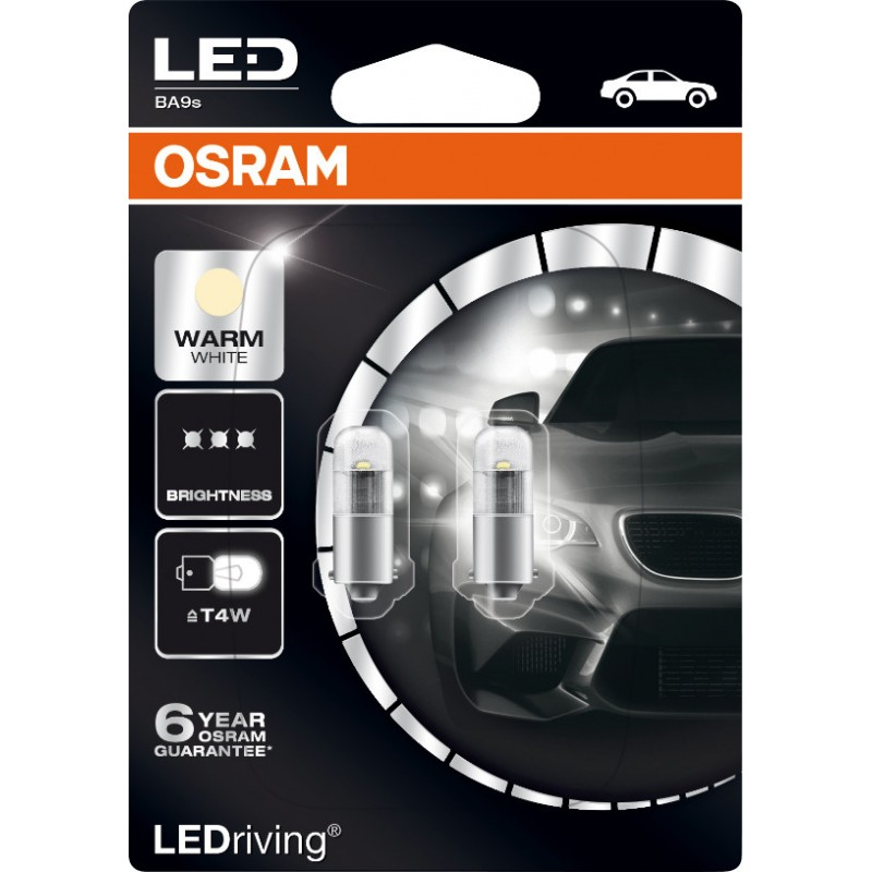 ŽARULJA OSRAM 3850WW-02B 12V 1W BA9S LEDIVING TOPLA BIJELA 4000K BEZ ALARMA PAR BLISTER