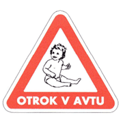 NALJEPNICA DJECA U AUTU (MA-JA GRAFIKA)