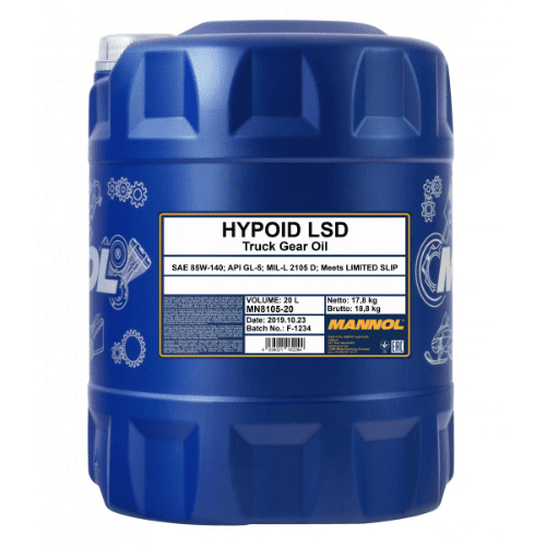 OLJE MANNOL HYPOID LSD 85W140 LS 20L