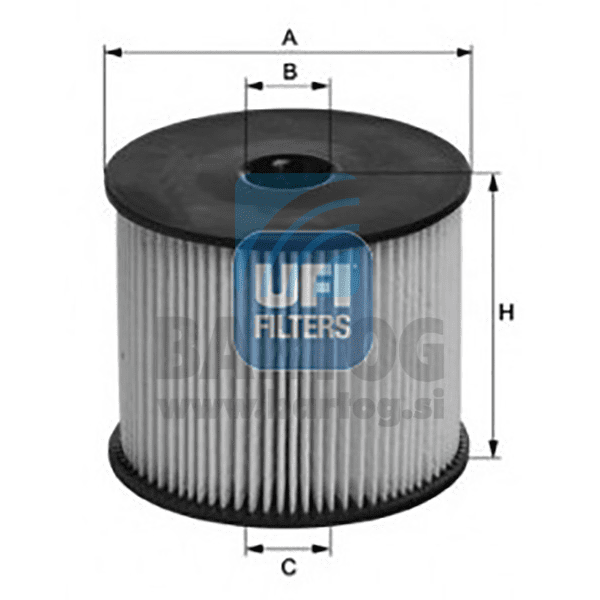 FILTER GORIVA UFI 26.003.00