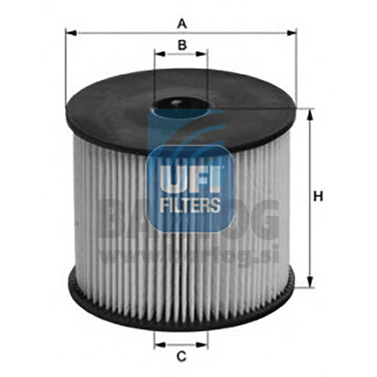 FILTER GORIVA UFI 26.003.00