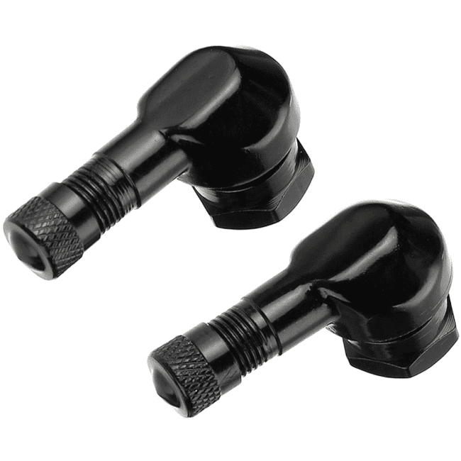 VENTIL MOTO ALU KOTNI 90° ČRNI 11,3MM