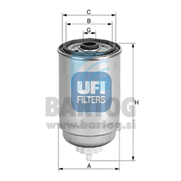 FILTER GORIVA UFI 24.444.00