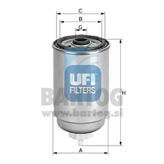 FILTER GORIVA UFI 24.444.00