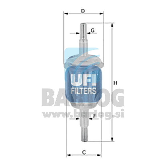 FILTER GORIVA UFI 31.009.00