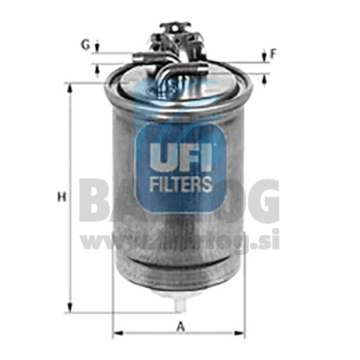 FILTER GORIVA UFI 24.365.01
