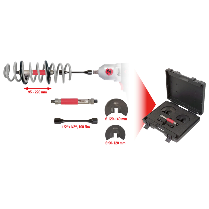 SET TELESKOPSKIH NATEZAČA UNIVERZALNIH 6 KOMADA 500.8610 ALATI KS