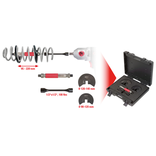 SET TELESKOPSKIH NATEZAČA UNIVERZALNIH 6 KOMADA 500.8610 ALATI KS