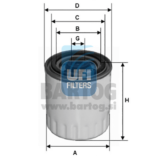 FILTER GORIVA UFI 24.321.00