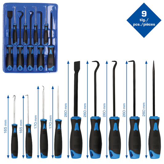 SET ALATA TAB-SCRAPER, 9 DJELA BT542010 BRILLIANT TOOLS