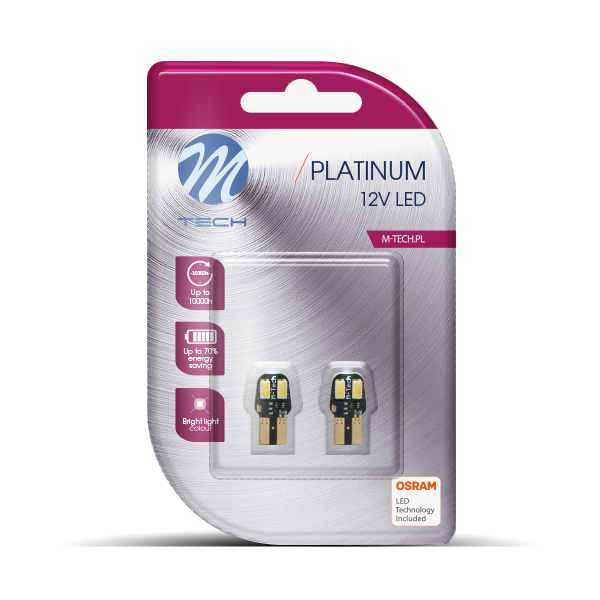 2X ŽARULJA LED 12V W5W 4XSMD5630 + 1XSMD3030 CANBUS BIJELA