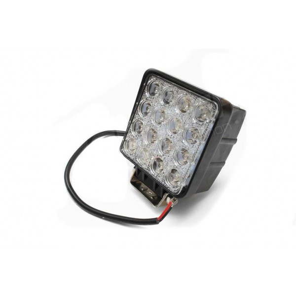 RADNA LED LAMPA 48W, 16 LED, KVADRATNA, 3200 LM 12/24V HLADNO BELA