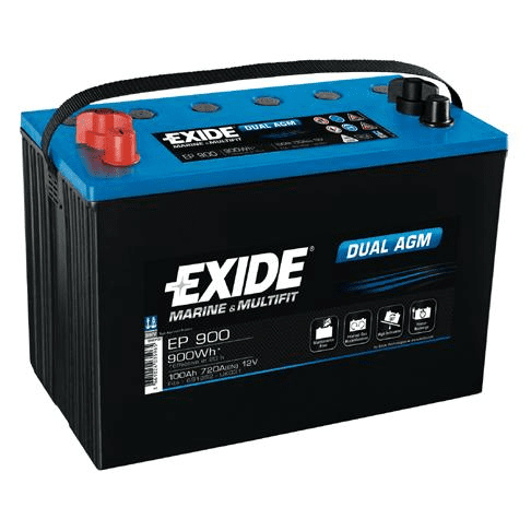 AKUMULATOR EXIDE EP900 100AH L+ 720A(EN) 330X173X240, 900WH AGM
