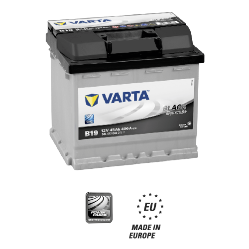 AKUMULATOR VARTA B19 45AH D+ 400A(EN) 207X175X190