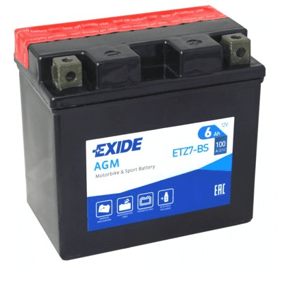 AKUMULATOR EXIDE ETZ7-BS D+ 6AH 70A(EN) 113X70X105 = ETZ7-BS