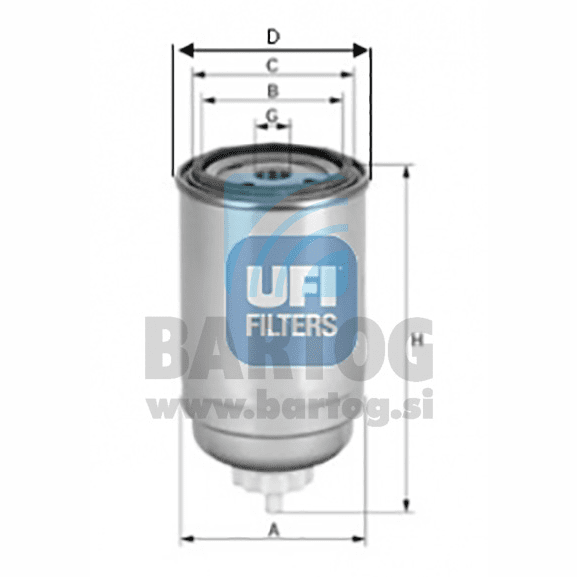 FILTER GORIVA UFI 24.399.00