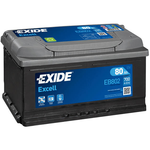 BATERIJA EXIDE EXCELL EB802 80AH D+ 700A(EN) 315X175X175 80AH