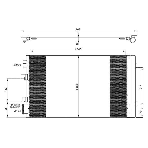 VALEO 814187 KONDENZATOR